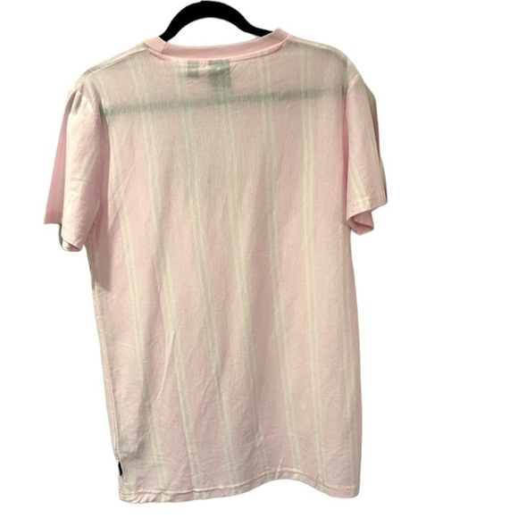 Men’s WXYZ mfg.co light pink vertical striped short sleeve T-Shirt Size … - Picture 3 of 9